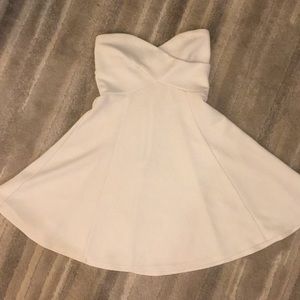 Strapless White Cocktail Dress from Francesca’s